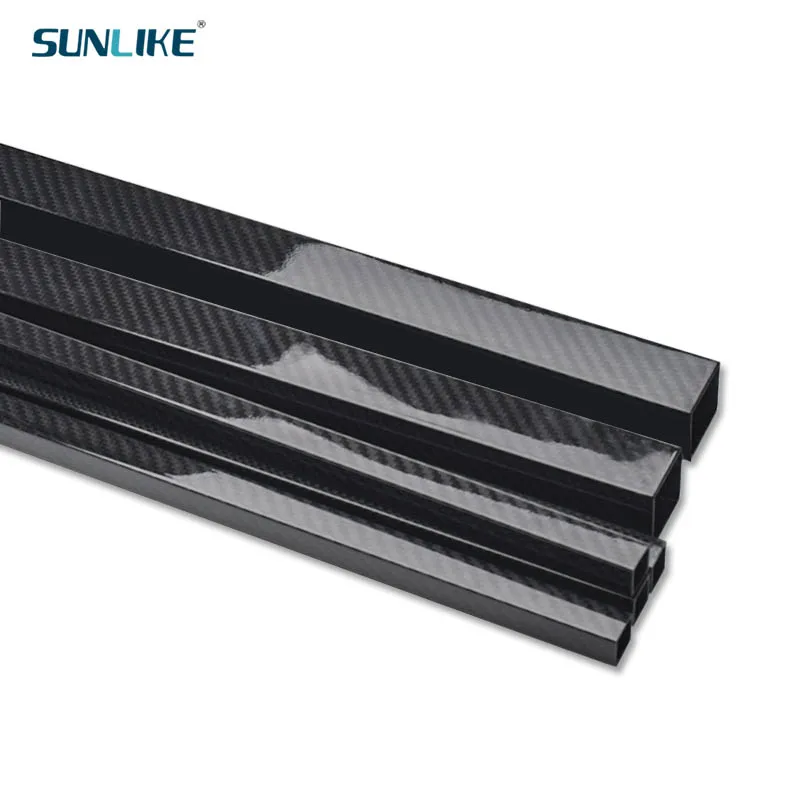 

2 Pcs Of 500mm Spray Paint A-class 3K Full Carbon Fiber Square Tube Plain Twill Bright Surface OD: 20/22/24/25/26/28MM