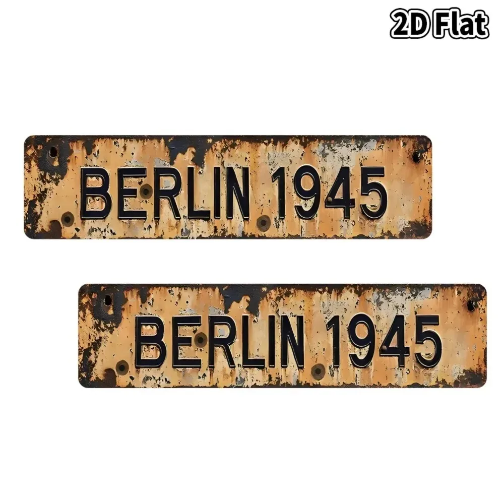 CIFbuy Personalized Customizable Aluminum Wall Plaque, Vintage 