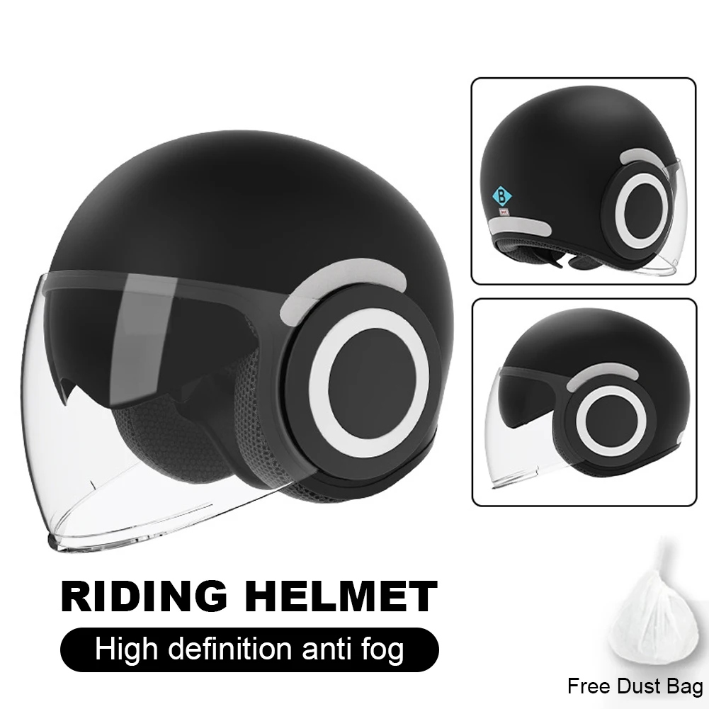 

Open Face Motorcycle Helmet Dual Lens Sun Visor Quick Release Buckle Ventilated Half Helmet For Men Women Motorcycle Helmet