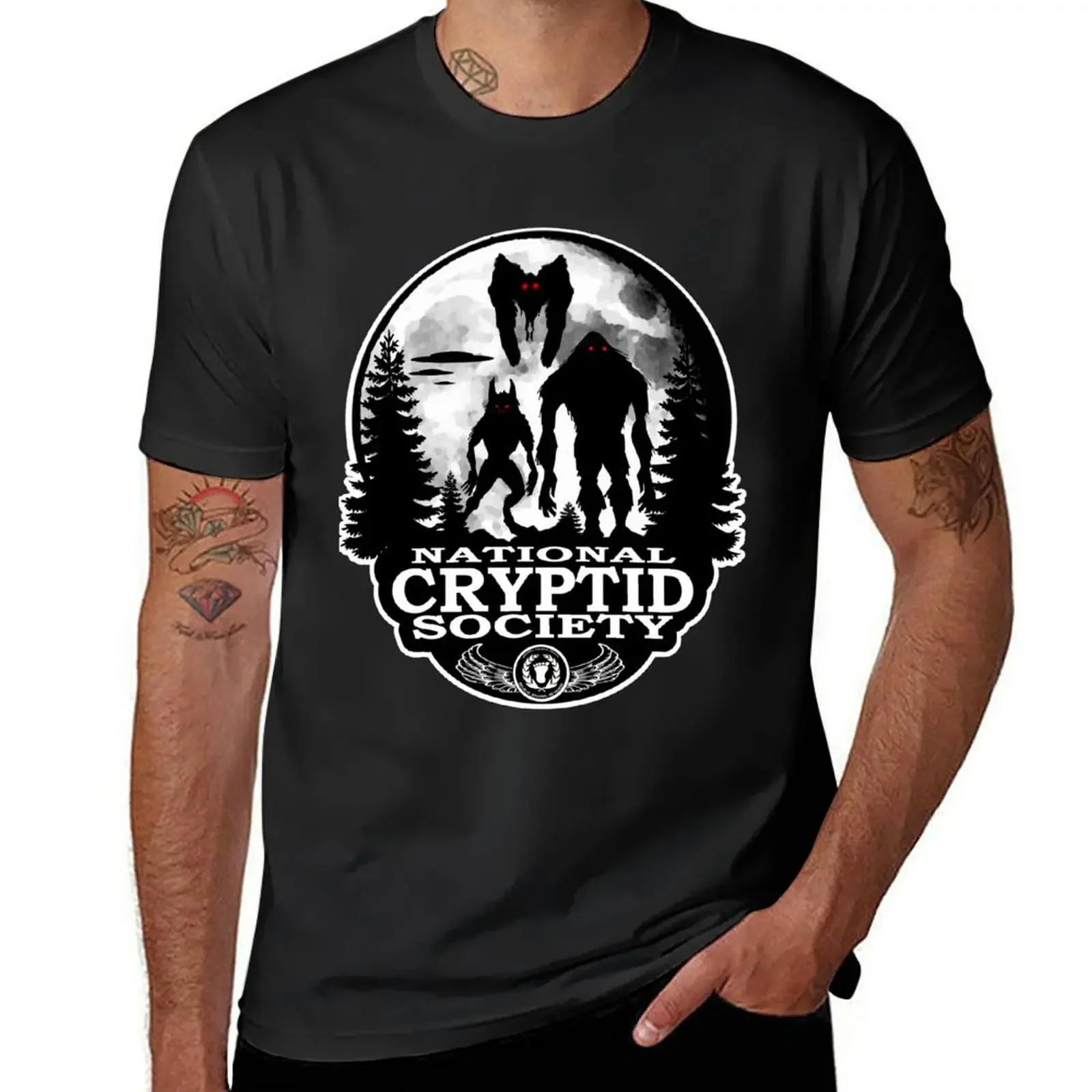 Bigfoot, Dogman, Mothman, UFO's; National Cryptid Society T-Shirt shirts graphic tee cute tops shirts graphic tee men