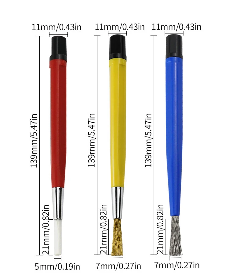 Watch Movement Rust Removal Brush Pen Scratch Cleaning Polish Pen Shape Jewelry Electronic Parts Stain Remover Tool