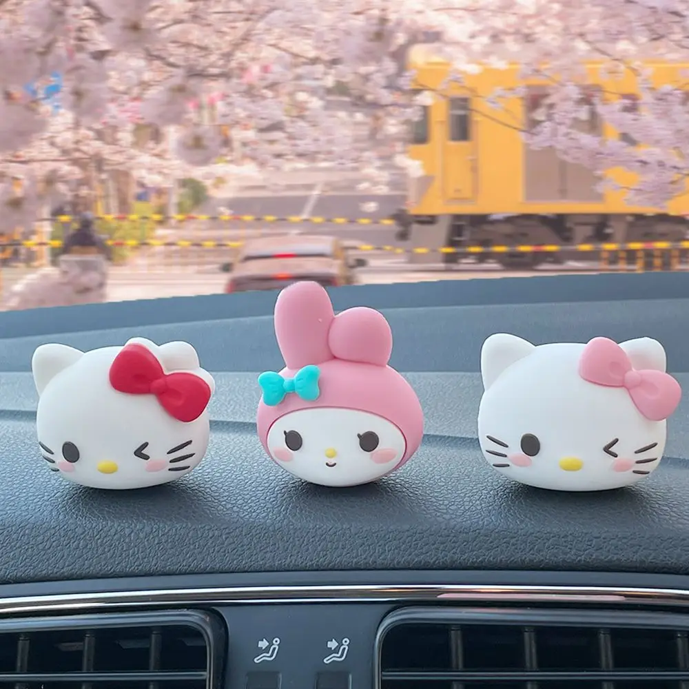 

Sanrio HelloKitty Car Center Console Ornaments Cartoon Melody Cinnamon Dog KuloMi Kawaii Ladies Car Decoration Accessorie