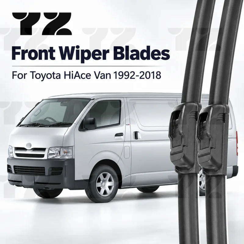 YZ Front Wiper Blades For Toyota HiAce Van H100 H200 1992-2018 Windshield Windscreen Replacement Car Accessories 21