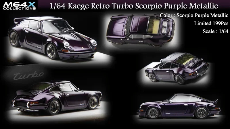 M64X 1:64 Kaege Retro Turbo limited199 Resin Model Car