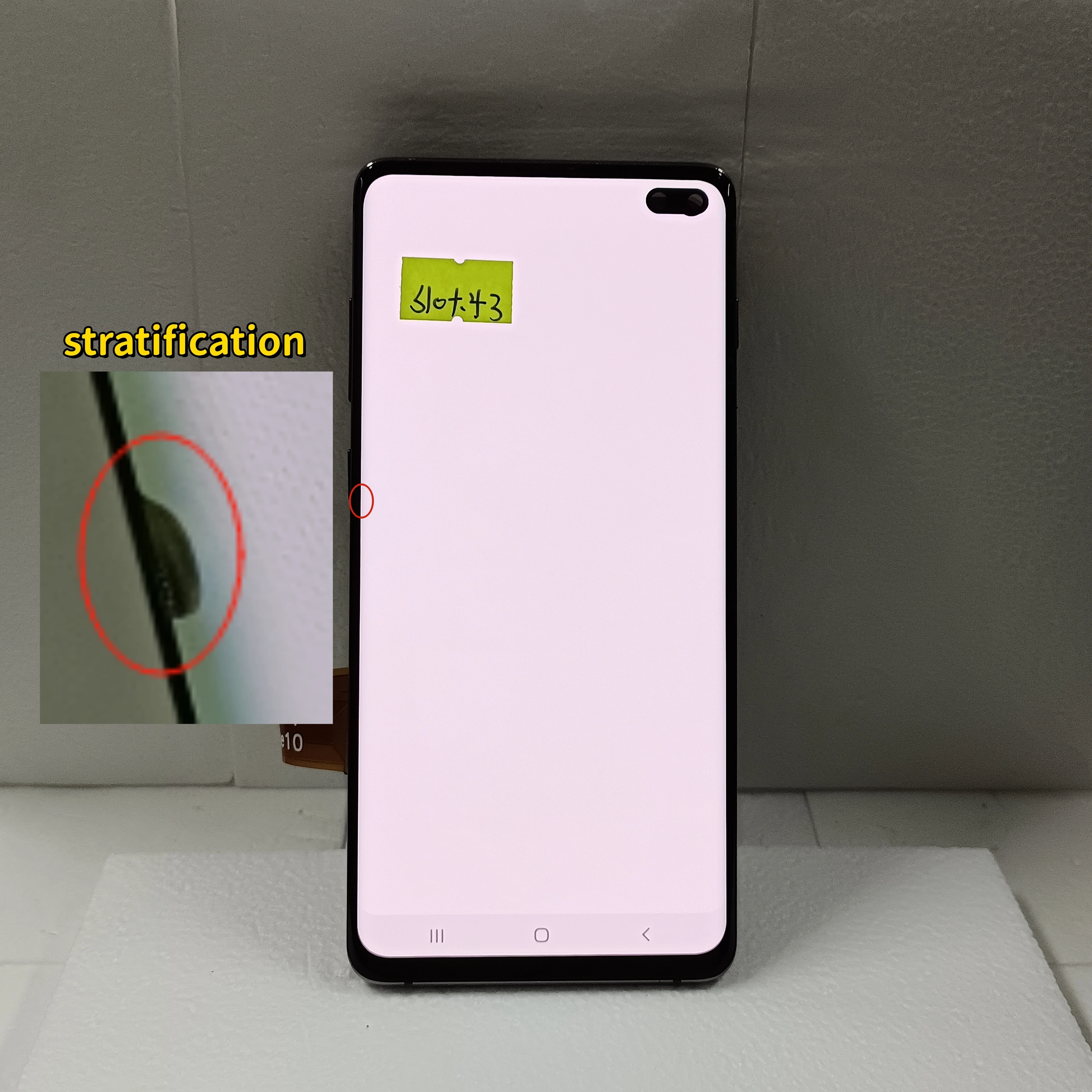 AMOLED LCD With defects For Samsung Galaxy S10 Plus LCD Display Touch Screen Digitizer Assembly For Galaxy S10PLUS G975F G975