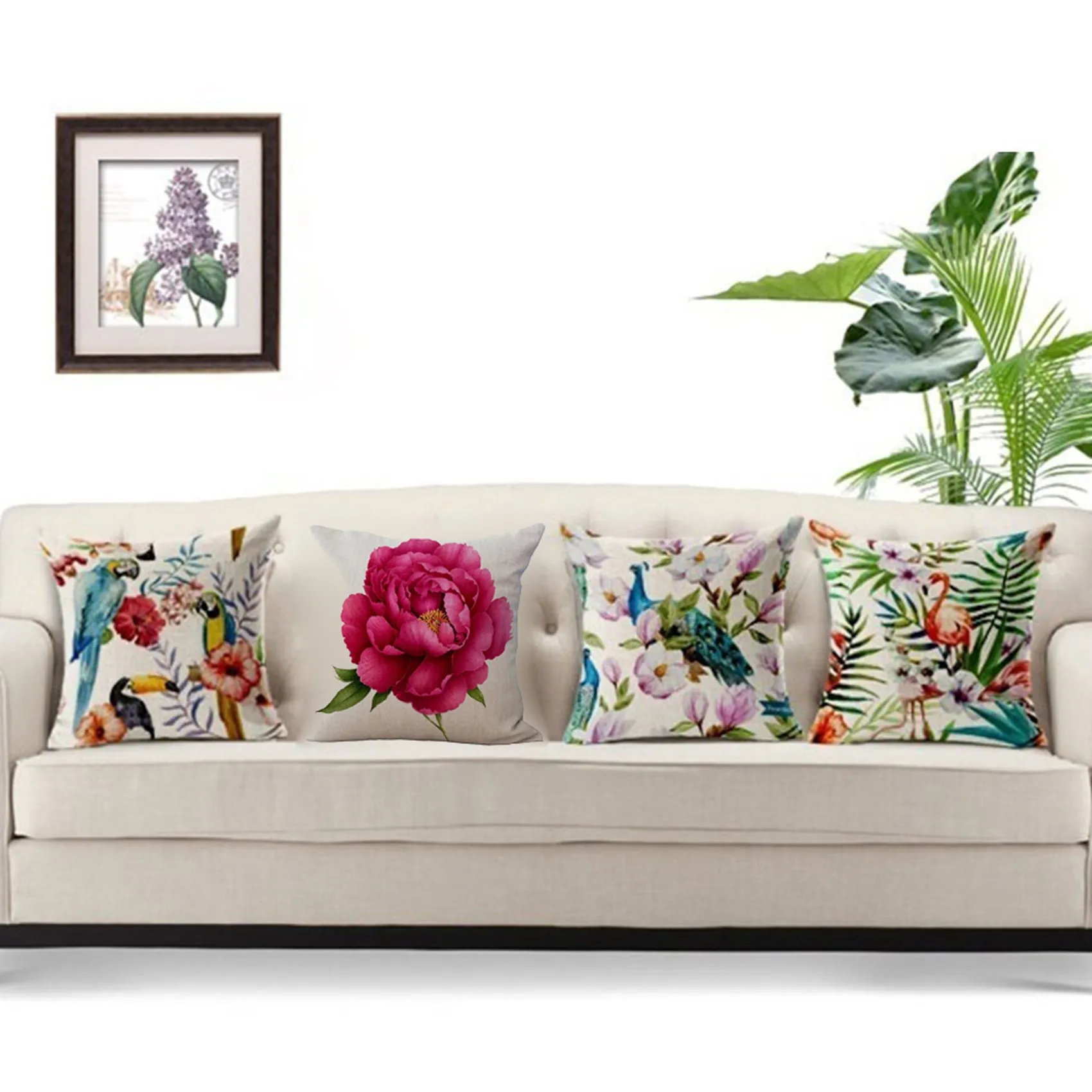 

ABXF-4X Винтажная декоративная наволочка/чехол для подушки с цветочным узором из льна, для дома, дивана, с розами