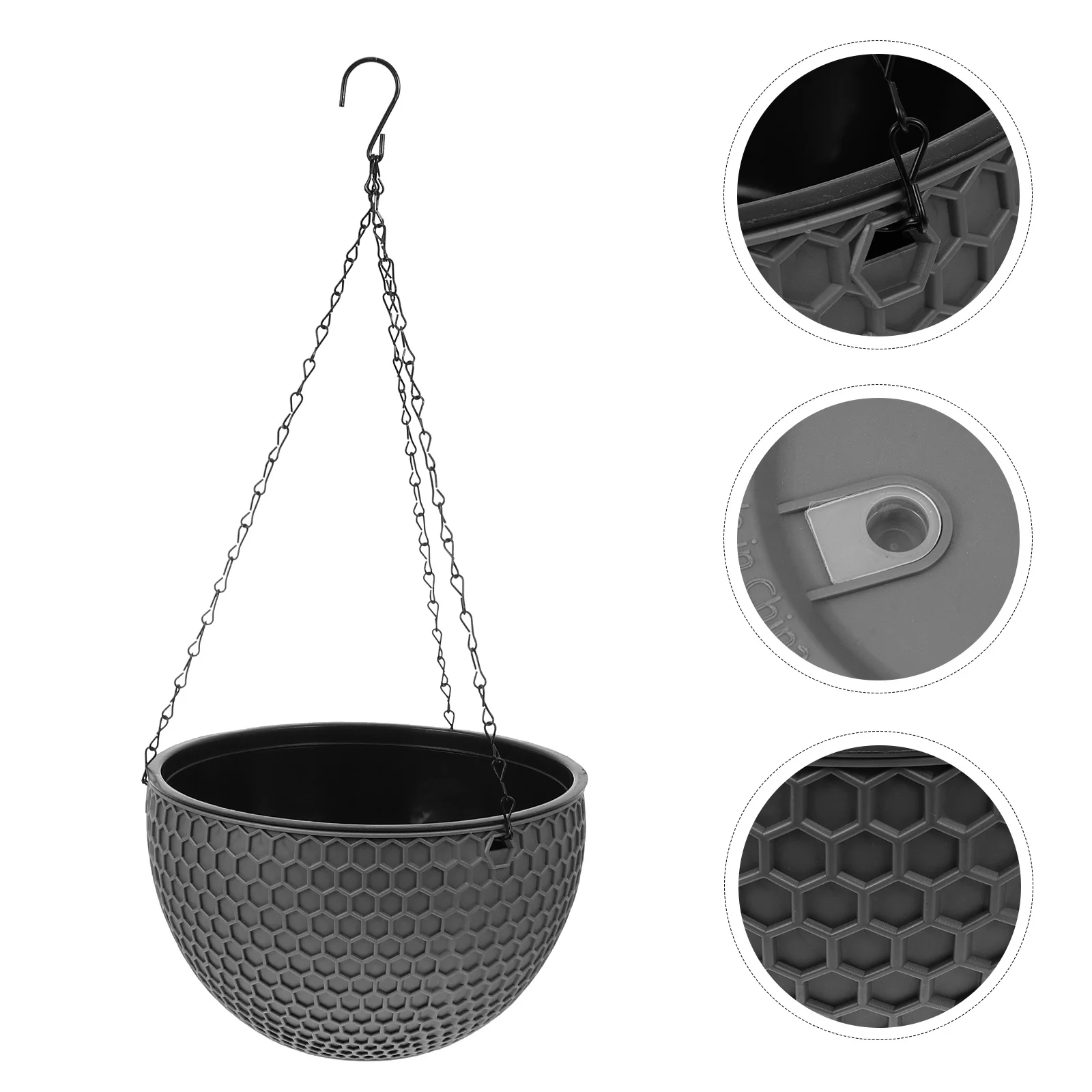 1 Buah Pot Bunga Gantung Bahan Aman Pot Tanaman Gantung Dekoratif Pot Tanaman Balkon Taman Modern Chic Keranjang Rumah Dalam Ruangan Luar Ruangan