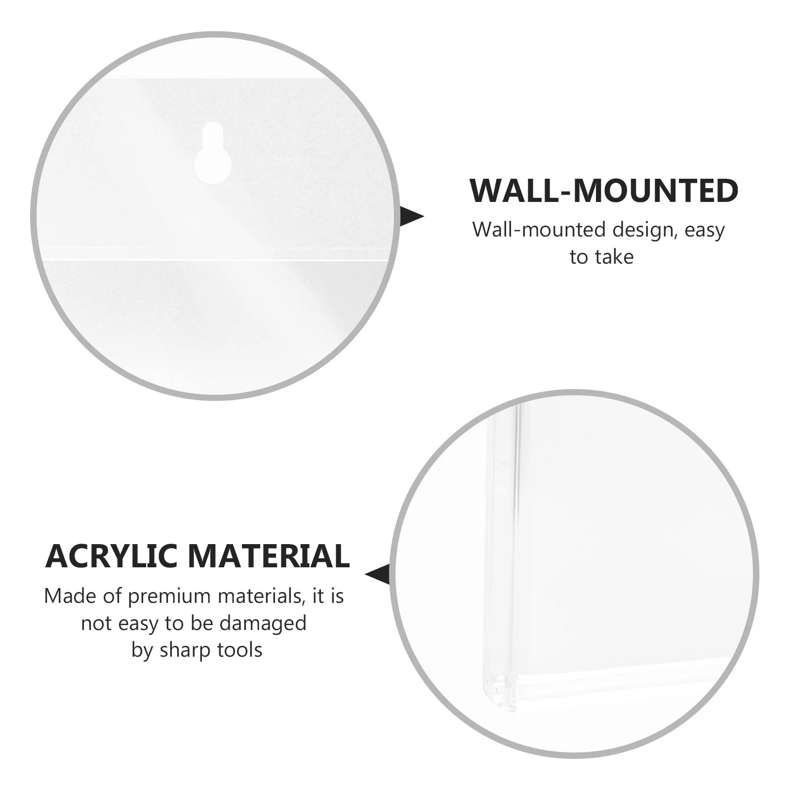 

1Pcs Transparent File Storage Box Wall-Mounted Document Organizer Practical A4 Paper Holder for Files Magazines