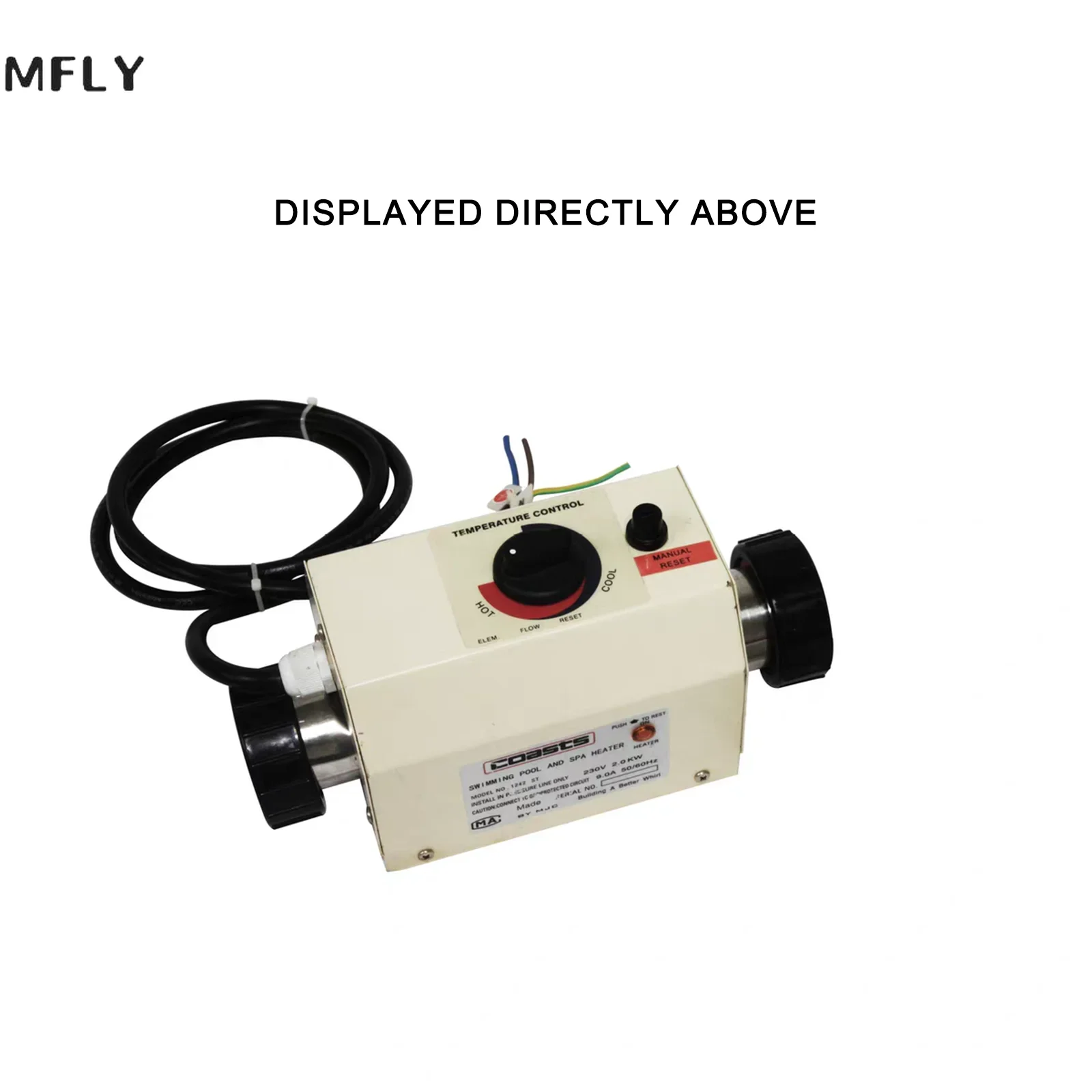 220V 3KW Electric Water Heater Thermostat For Swimming Pool Bathtub SPA Bath For Massage Hot Tub and Jacuzzi