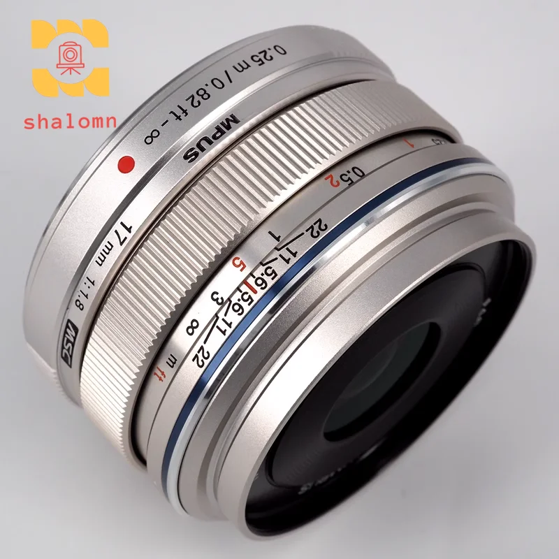 98% nowy oryginalny obiektyw PEN-F 17mm F1.8 do Olympus 17 F1.8 17 1.8 szerokokątny obiektyw o stałej ogniskowej M43 z mocowaniem E