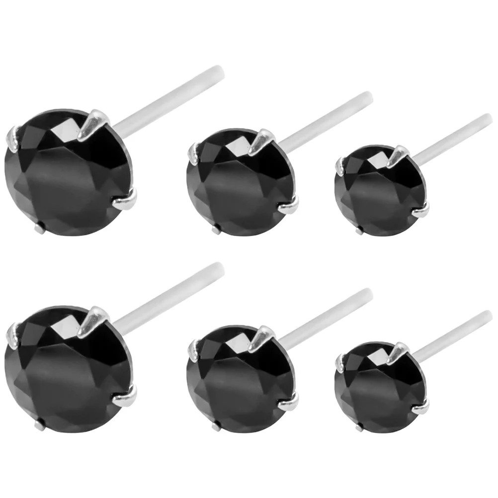 

3Pairs Zircon Earrings Women Elegant Stud Earrings Party Daily Wear Lightweight Jewelry Gift for Women Girls Ear Studs