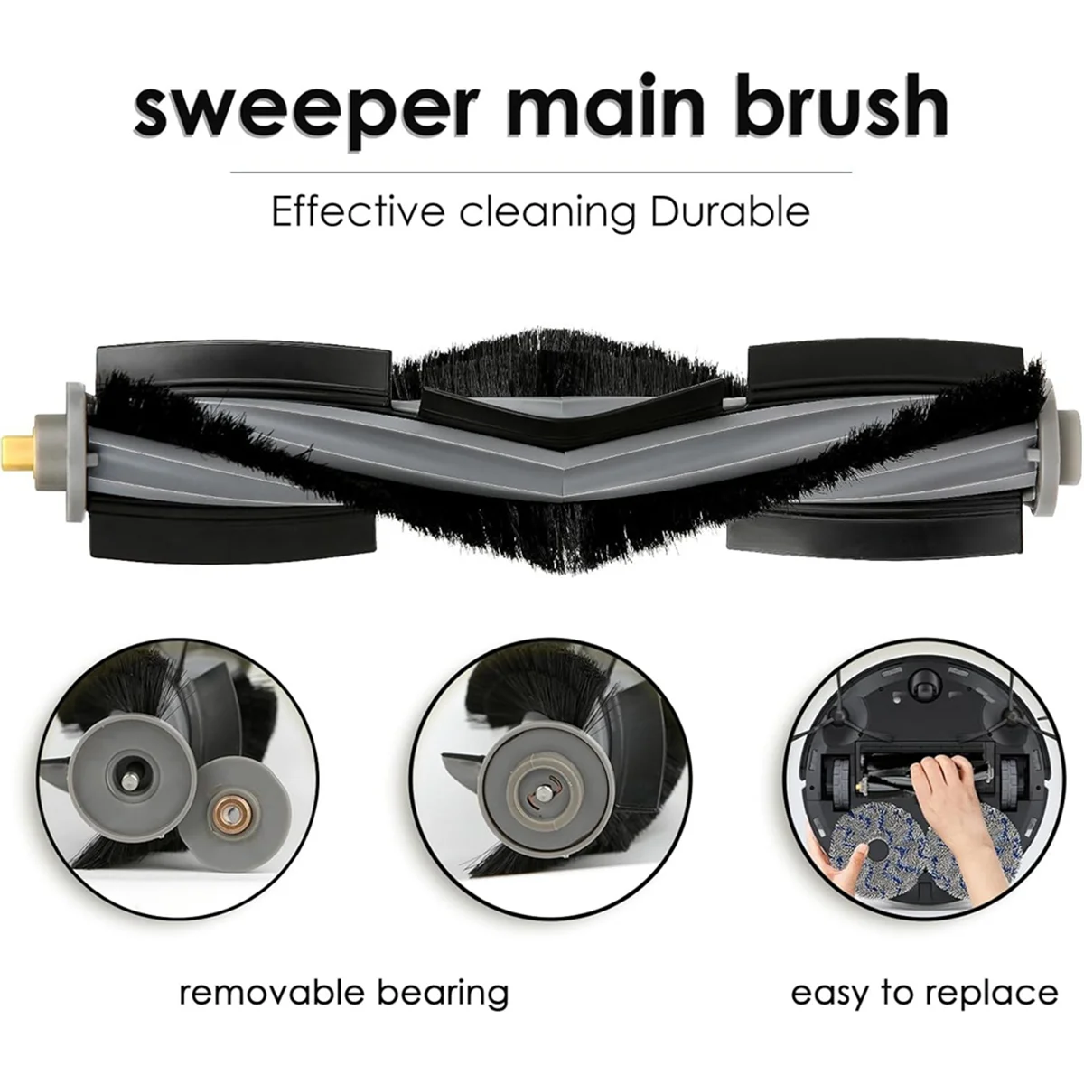 Verkoop! 4 STUKS Roller Borstel voor ECOVACS DEEBOT X1/X1 Omni/X1 Turbo/X1 PRO Omni/T10/T10 Omni/T10 Plus/T20/T20 Omni Vacuüm Onderdelen