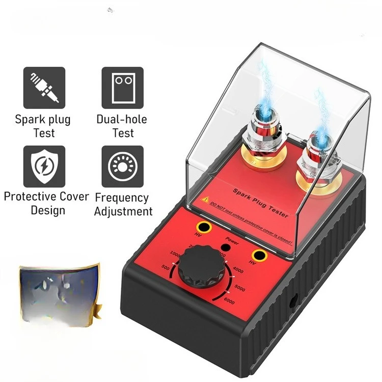 Automobile spark plug jumping tester, double-hole fire nozzle high pressure test bench, ignition system tester