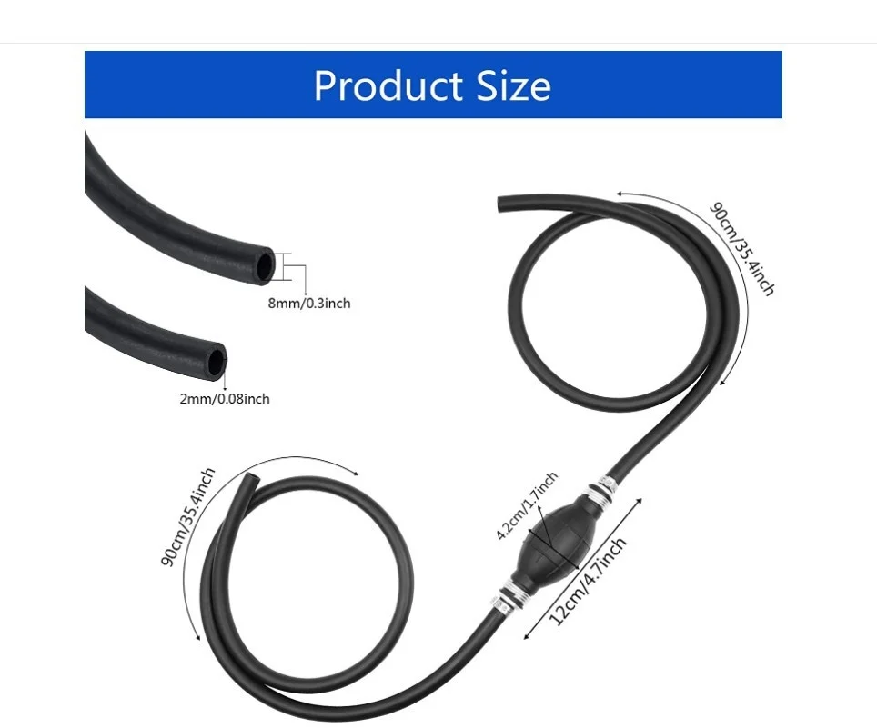 Oliepompleiding voor auto's, brandstoftank, handmatig oliepompapparaat, oliegeleidingsleiding, multifunctionele oliepompleiding met grote stroom
