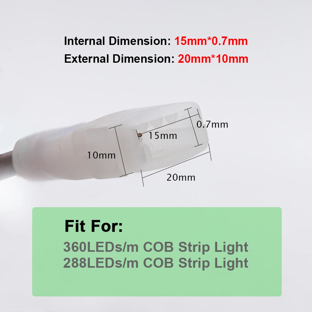 Zasilanie wtyczka zasilania AC 220V 110V z wyłącznik ściemniacza przewodem przewód zasilający EU US UK wtyczka do pasek COB LED światła 288led/m