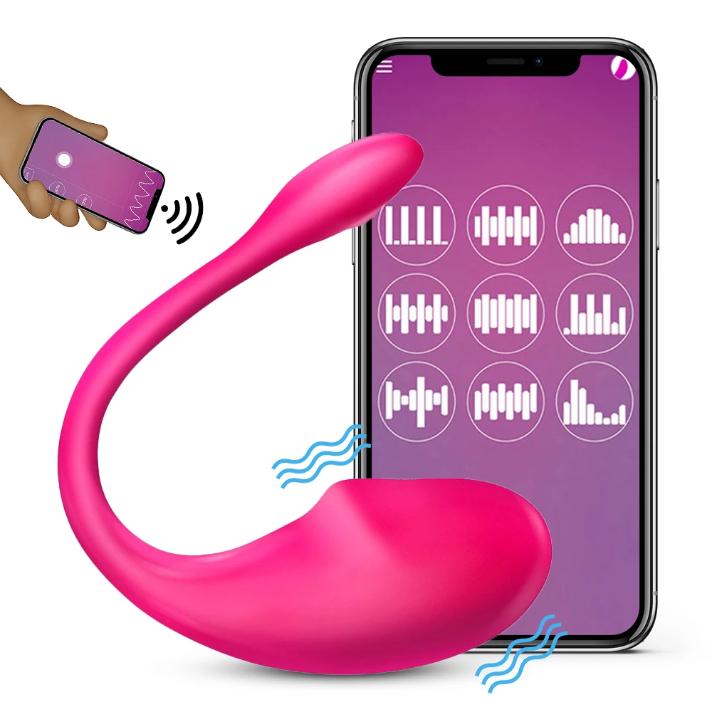 Vibrador inalámbrico de huevo de amor para mujeres adultas, estimulador vibratorio Vaginal del punto G, Control por aplicación Bluetooth, Juguetes sexuales