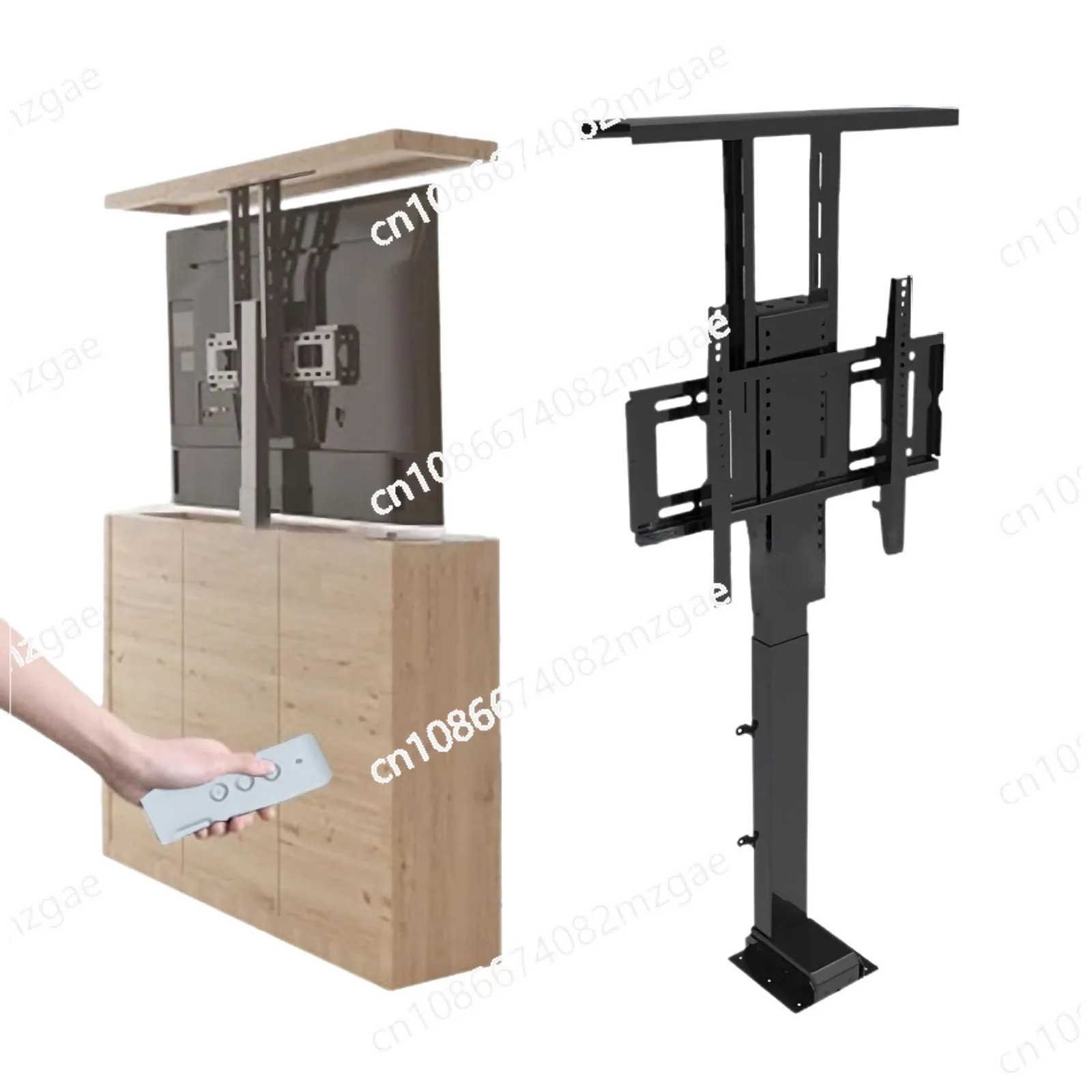 Electric hidden TV cabinet lift height adjustable electric TV lift with remote control