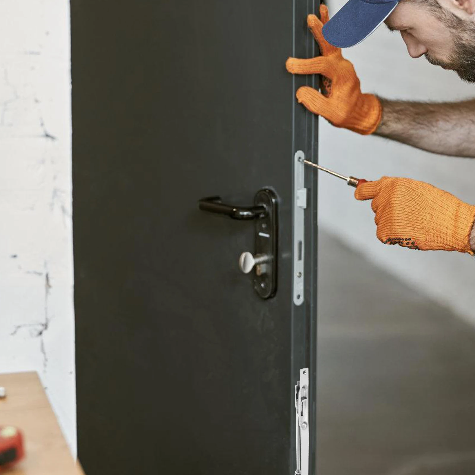 

Stainless Steel Flush Bolt Latch For Double French Doors Heavy Duty Security Slide Lock Durable 304 Metal Door Fastener