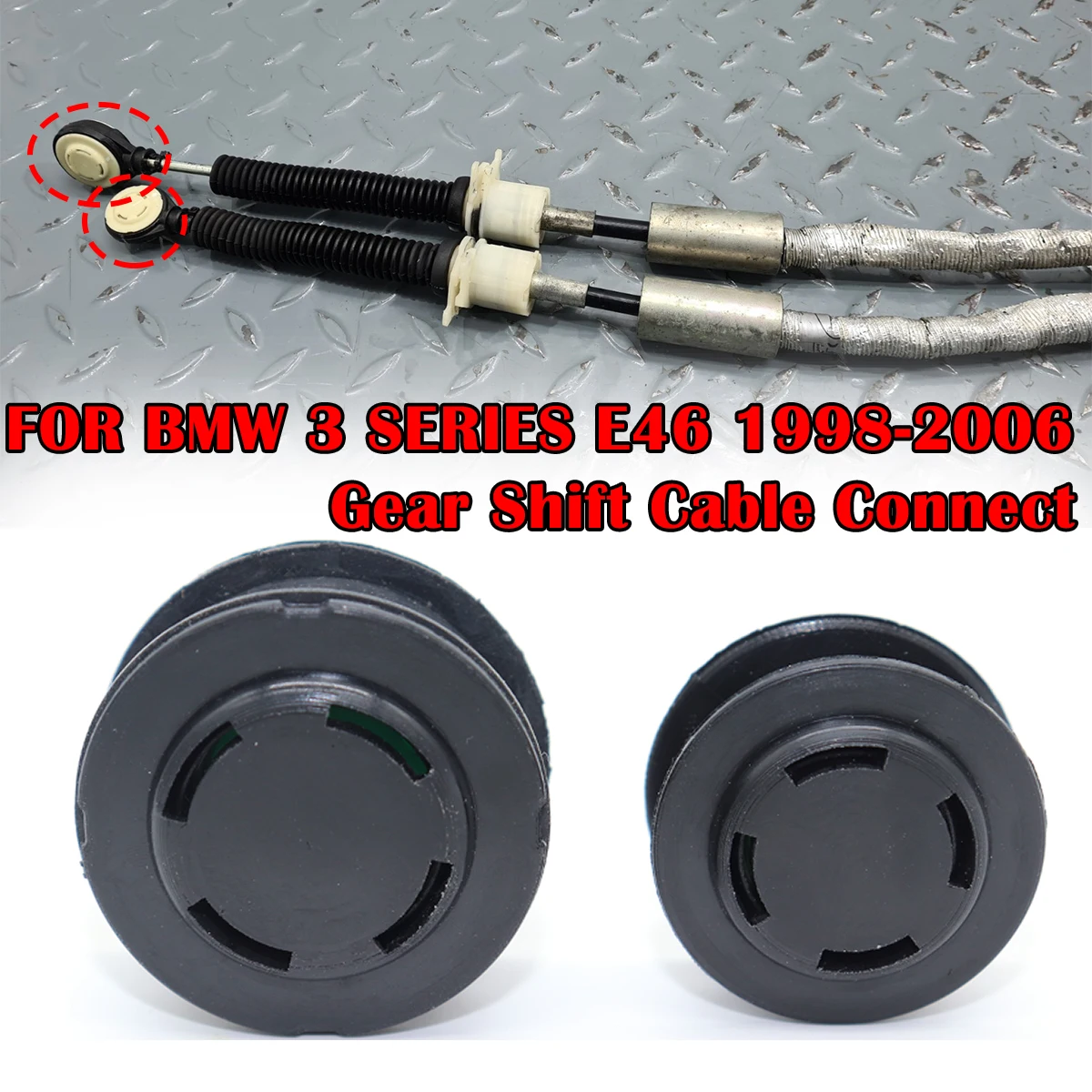 

FOR BMW 3 SERIES E46 1998-2006 Manual Gearbox Shift Cable Linkage Control Bushing Gear Shifter Lever Selector End Rod Connect