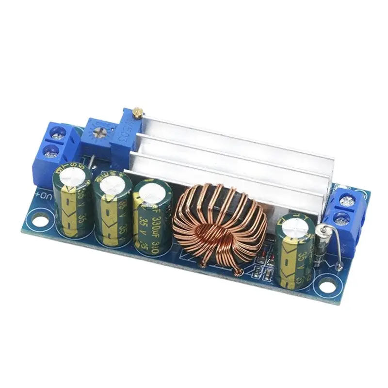 

【HAPPY】AT35 Модуль автоматического повышающе-понижающего преобразователя постоянного тока DC-DC для самостоятельного изготовления блоков питания, 5-30В, постоянный ток, универсальный