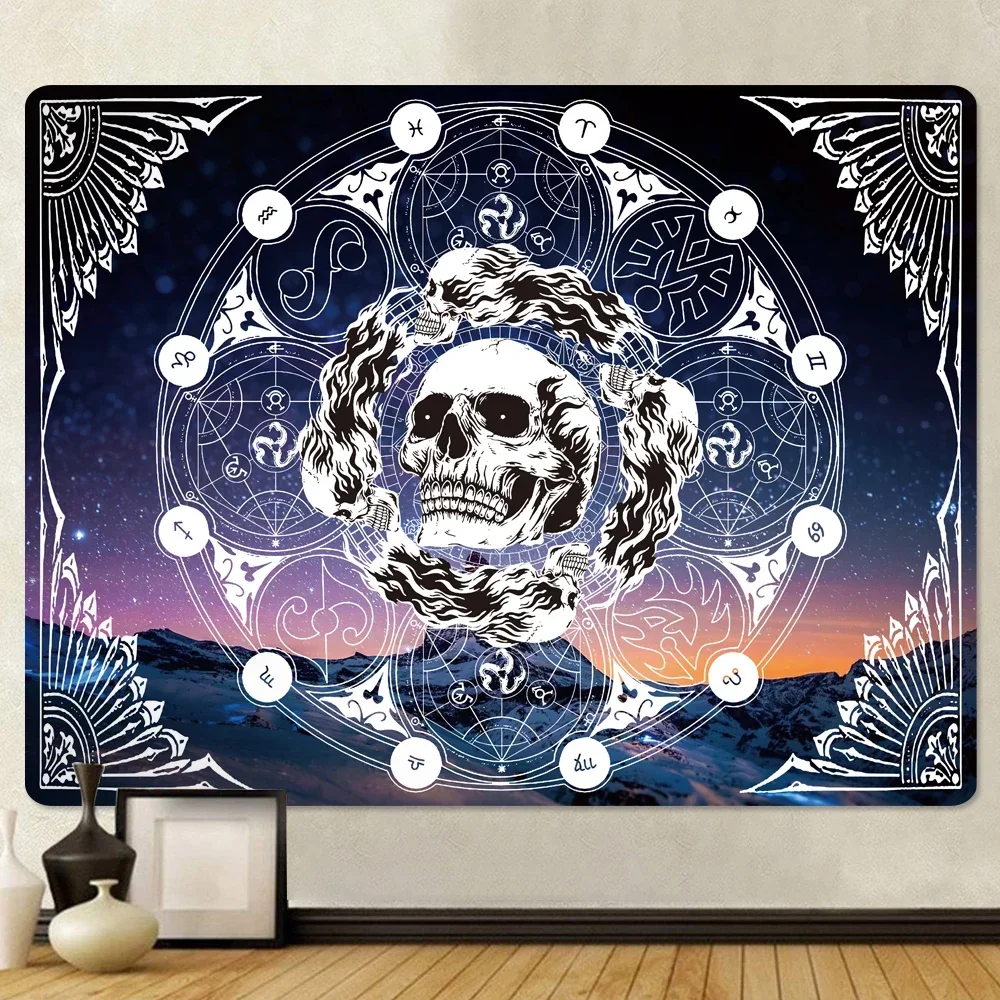 Moon constellation home decoration tapestry hippie bohemian wall hanging bedroom wall decoration background cloth yoga mat