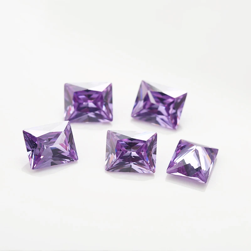 Größe 2x3mm~10x12mm 5A Rechteckiger Schliff Zirkonia-Steine Verschiedene Farben Lose CZ Synthetische Edelsteine für Schmuckherstellung – Detail 6