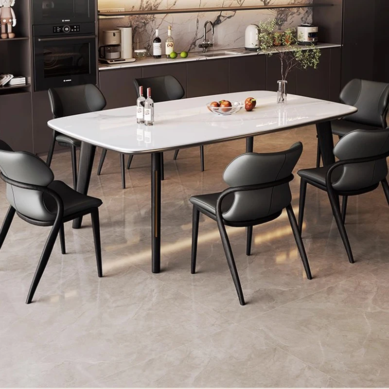

Modern Hallway Dining Table Corner Marble Restaurant Nordic Dining Table Mobile Living Room Mesas De Comedor Kitchen Furniture