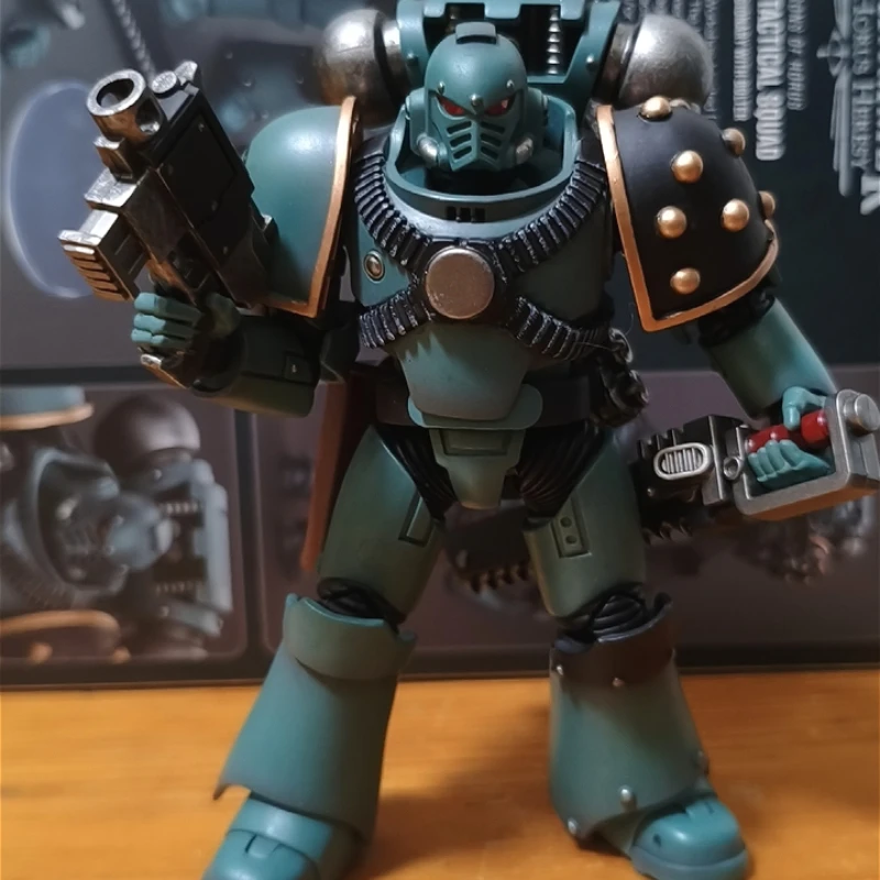 [متوفر] JOYTOY Warhammer 30k 1/18 شخصيات الحركة أبناء حورس MKVI فرقة تكتيكية Legion Praetor ألعاب مجسمة عسكرية أنيمي