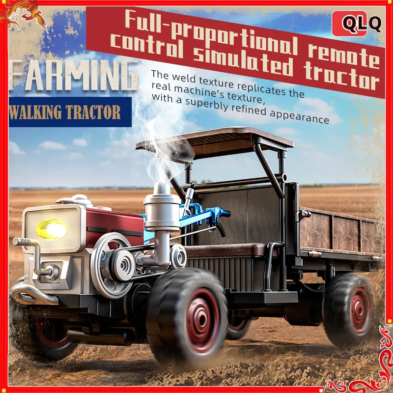 

C8836 RC Tractor 4WD Full Proportional Control Simulated Durable Anti - collision Farming Tractor Remote Control Children's Toy