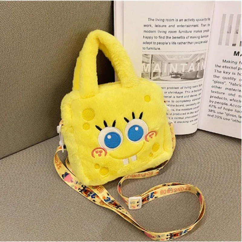 Sanrio Plush Bag Kawaii Kuromi Cinnamoroll Melody Cartoon Anime Handbag Crossbody Cosmetic Travel Storage Bags Women Girls Gifts