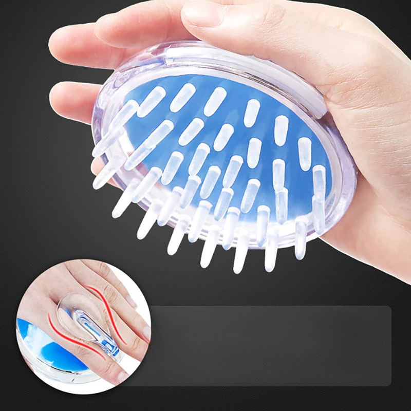 Silicone Head Body Massager Shampoo Scalp Massage Brush Hair Washing Comb Body Shower Brush Bath Spa Slimming Massage Brush