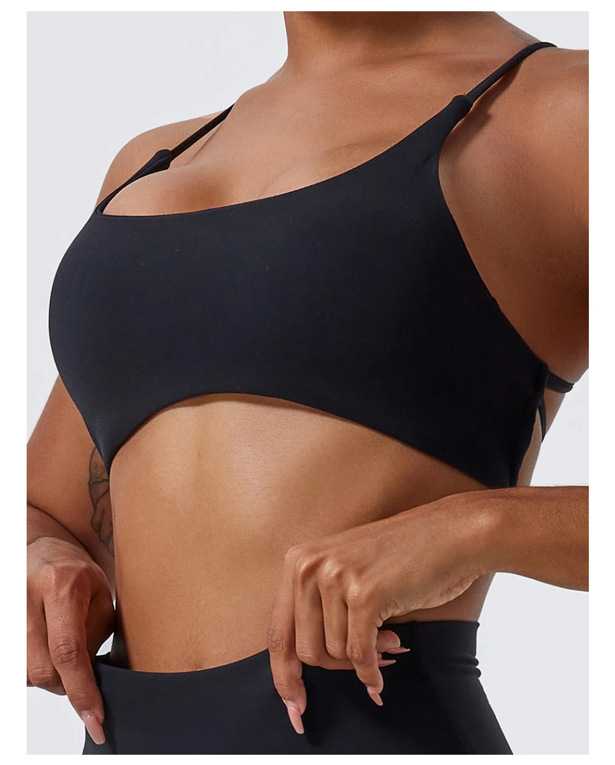 Hearuisavy Sommer Damen Sport-BH Unterwäsche Sportbekleidung Gym-Top Yoga-Kleidung Atmungsaktiv Schnelltrocknend Lauf-Pilates-Fitness-Top – Detail 26