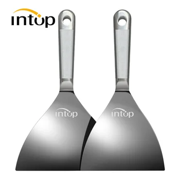 전문 주방 용품, 피자 삽, 스테인레스 스틸 요리 뒤집개, 철판 그릴 팬케이크 스테이크 바베큐 베이킹용, 2 개 철판불삽은 중식에 쓰이는 한식의 일식 도구다 소재가 가벼워 푸드 연출용으로 용이합니다