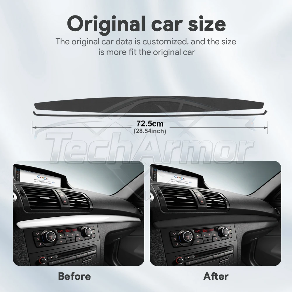 Suede Dashboard Trim For BMW E82 E88 2008 2009 2010 2011 2012 2013 Passenger Side Co-Pilot Decor Strip Cover Interior Sticker