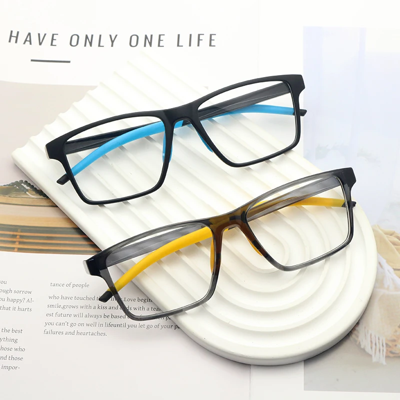 Transparent Square Sporting Glasses Frame Computer TR90 Optical Spectacle Eyeglasses Transparent Eyewear Women Men Removable