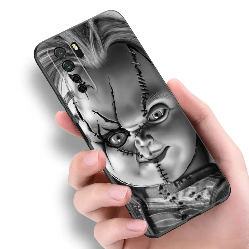 Horror Chucky Doll Black Silicone Phone Case For Huawei Nova 5 7 10 Pro 6 9 SE Y70 Plus 4 5i 7i 8i Honor Y5P Y6P Y6S Y7A Y7P Y8P