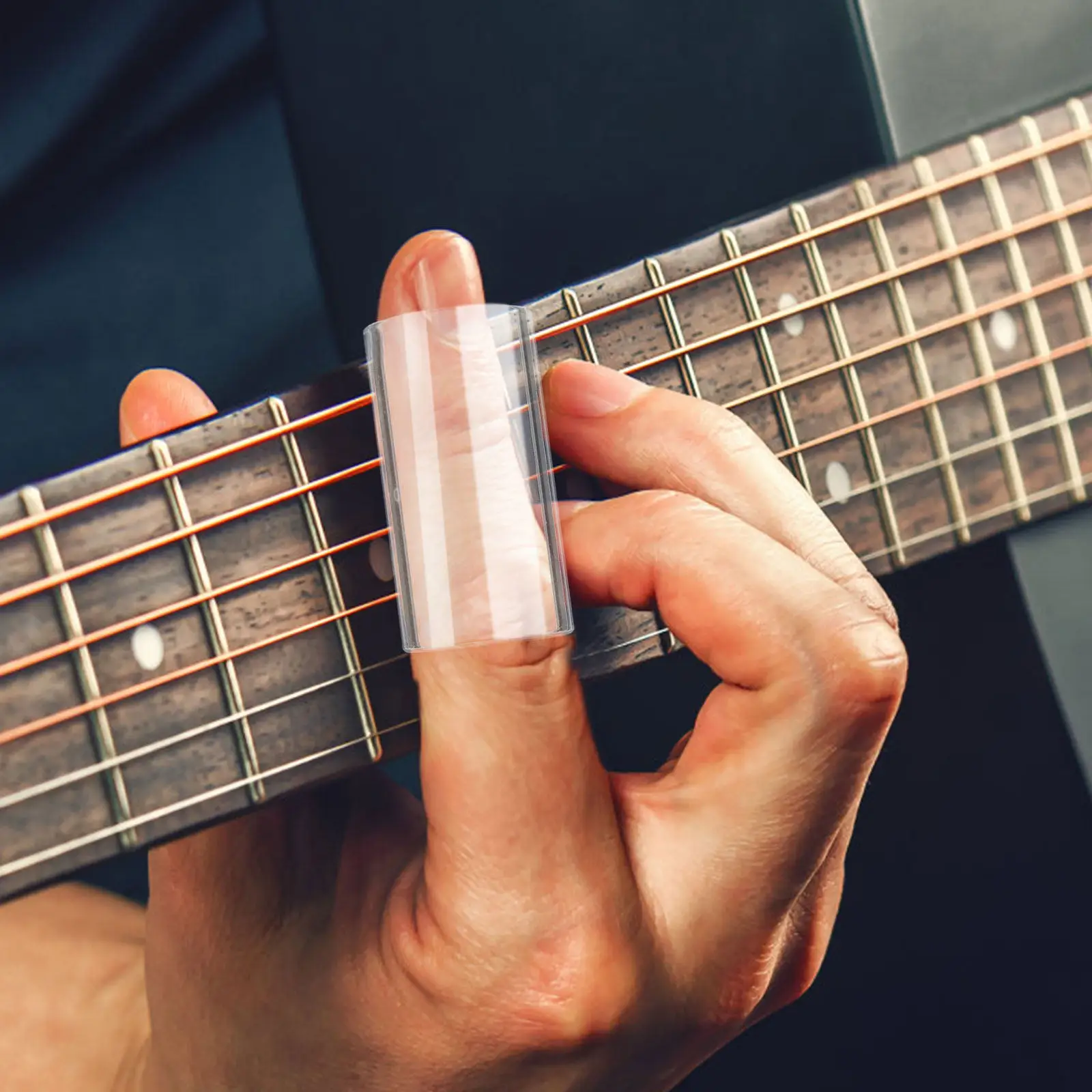 3Pcs High-Quality Guitar Fingertip Covers Flexible Glass Finger Protectors for Guitar Ukulele Mandolin Banjo Harp Thumb Piano