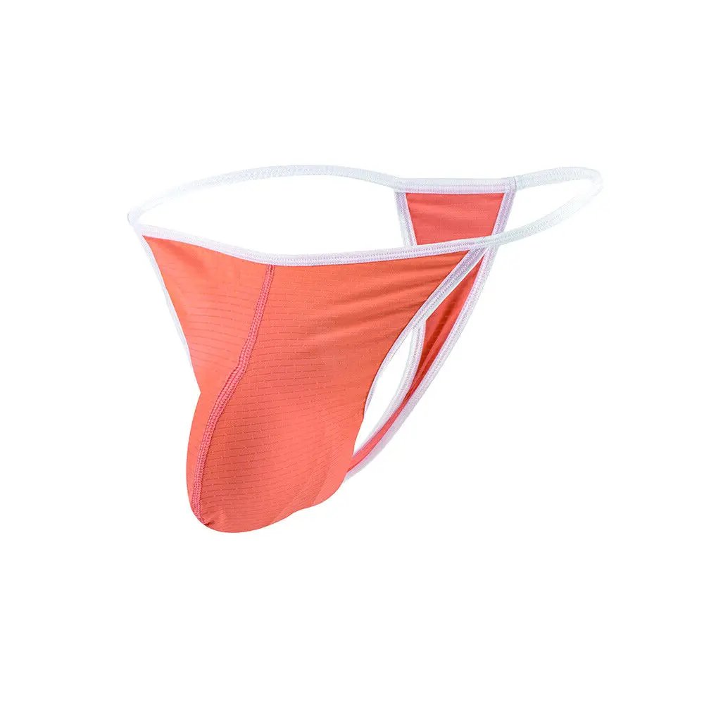 

ZonbailonMen’s Sexy Thongs T-Back Ice Silk Pouch up G-Strings for Men