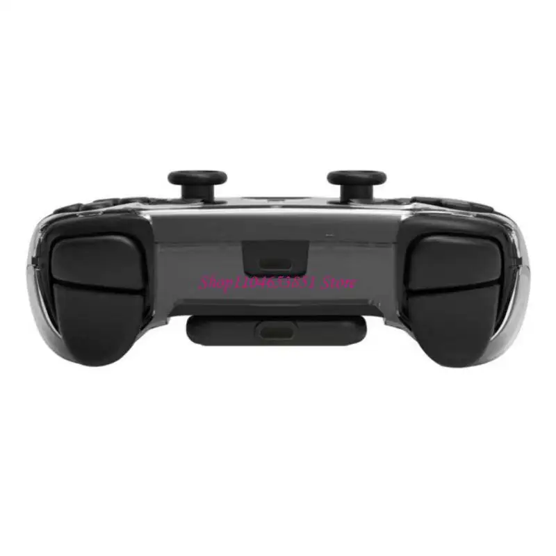 Clear Game Controller Case for Steam Controller 2, Rigid Polycarbonate Shell with Flip-Open Design for Charging and Home Storage