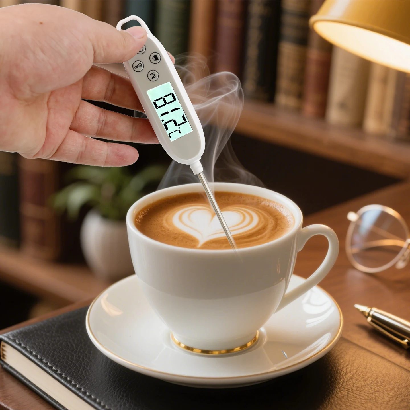 High-Precision Digital Food Thermometer – For Baking, Cooking, and Baby Food, Measures Water, Oil, Milk, and Core Temperatures