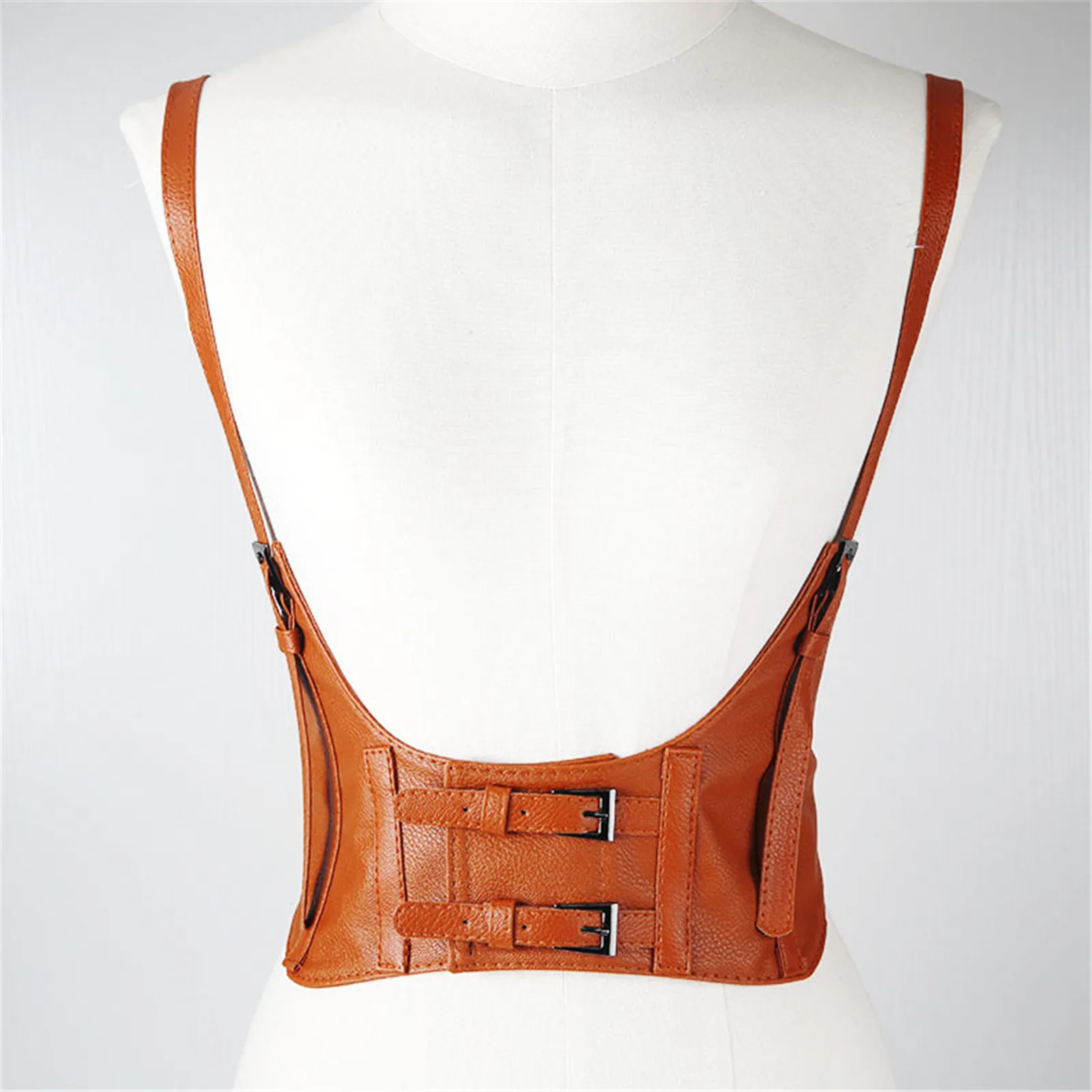 Women Men Gothic Handmade PU Leather Harness Belts Fashion Body Bondage Waist Straps Punk Rock Stylish Accessories for Dress