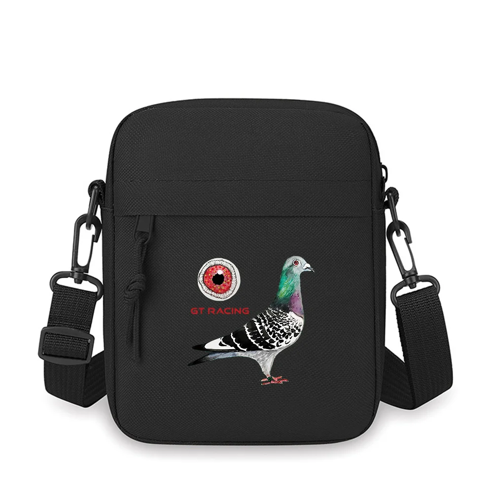 

Racing pigeon artistic illustration design Men Crossbody Bag Single Shoulder Women Cartoon Anime Film Printing Design Unisex