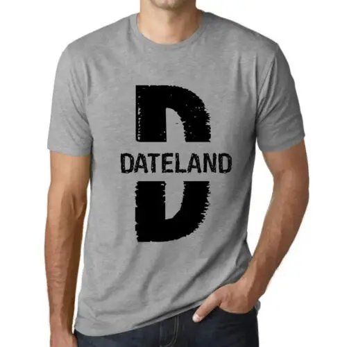 ULTRABASIC Homme Tee-Shirt Dateland Dateland T-Shirt Graphique Éco-Responsable