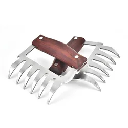 1pc Outdoor Barbecue Fork Shredde Bear Claws Pull Shred Pork Meat Clamp Manual Roasting Fork Kitchen Tool Accessories BBQ Tools