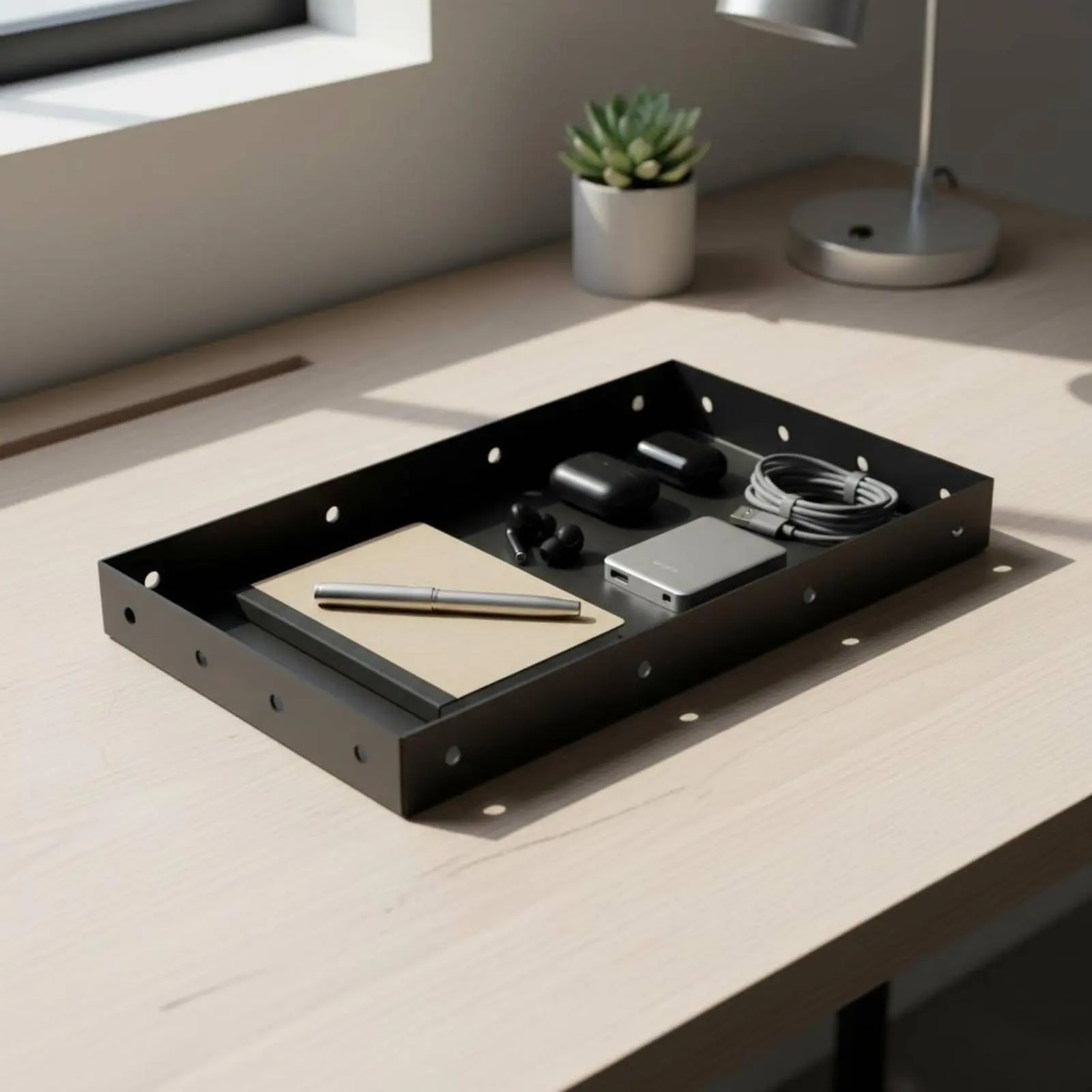Thermal Printer Bracket Stainless Steel Thermal Printer Tray Office Equipment Pre Drilled Holes Easy Install for Restaurant