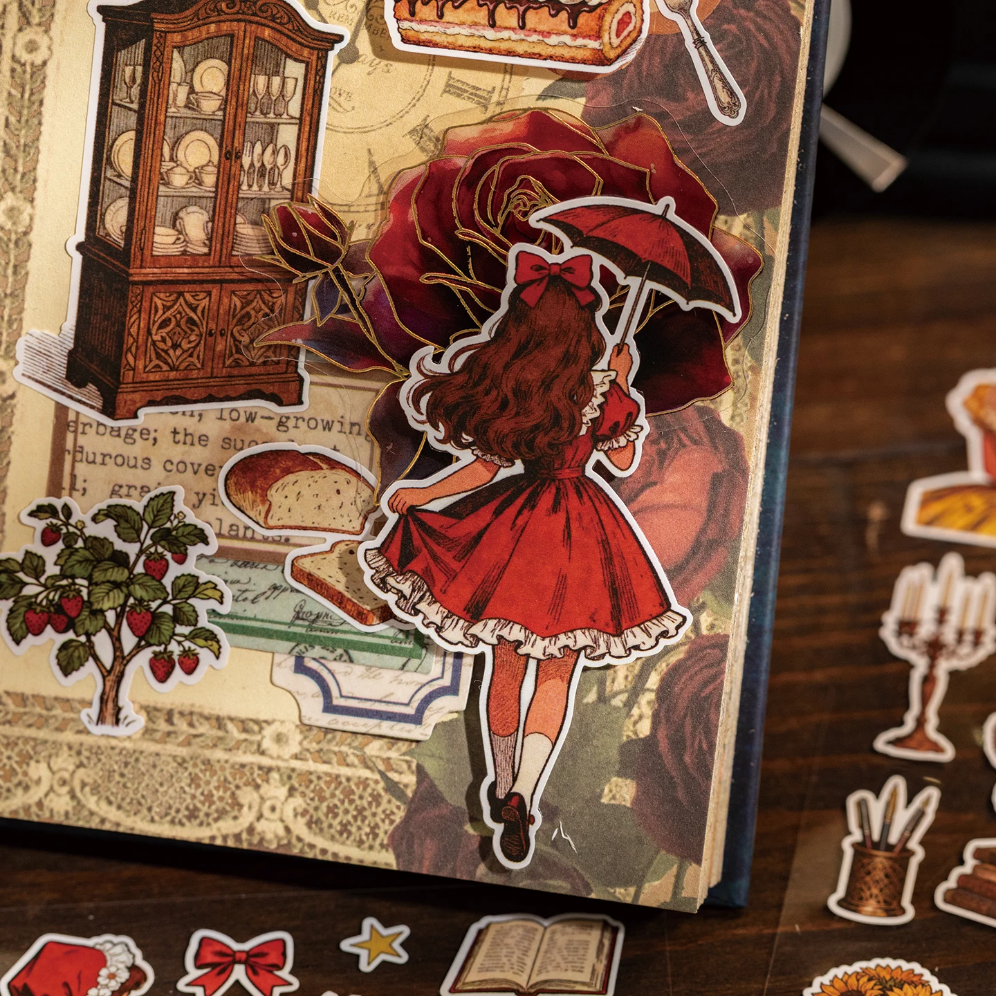 2 ورقة Kawaii الأوروبية خرافة حلم يموت قطع ملصقات DIY بها بنفسك مذكرات سجل القصاصات جراب هاتف جماليات القرطاسية ملصقات #6