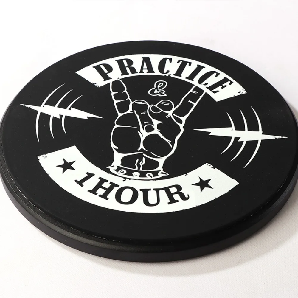 12 polegadas mudo tambor iniciante silêncio profissional kit de bateria prática metrônomo tambores almofada greve placa instrumento musical percussão