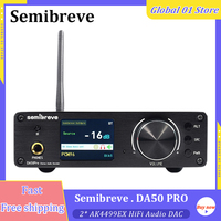 Semibreve DA50 PRO 2* AK4499EX DAC HiFi MQA Audio Balance Decoder XU316 USB 32Bit 768KHz DSD512 Bluetooth 5.4 QCC5181 LDAC IIS