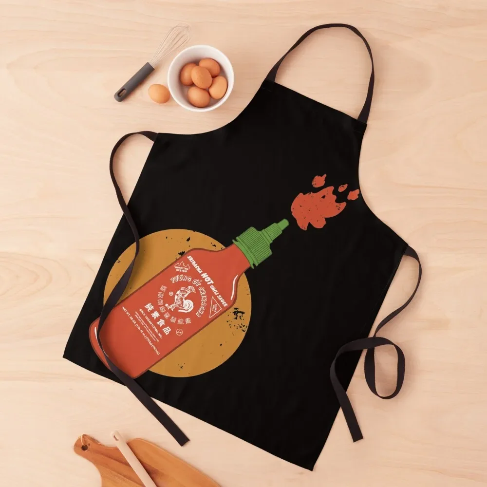 

Colorful Sriracha Apron professional hairdresser Kitchen Supplies Cute Kitchen Accessories Apron