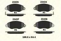 

B23418525kd20 inner brake pad for TRANSIT V184 0006